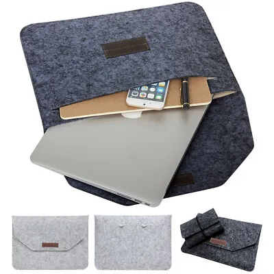 Laptop Wool Felt Sleeve Case Cover Bag For Macbook Air Pro Retina 11  12 13  15  • $7.99