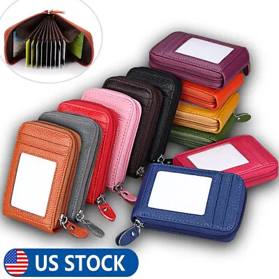 Men's Women's RFID Lock Wallet Credit Card Holder Coin Purse Small Clutch Bag US • $6.99