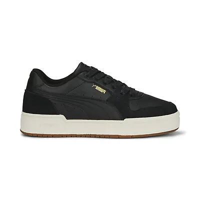 Puma CA Pro Lux PRM 39013301 Mens Black Leather Lifestyle Sneakers Shoes • $52.99