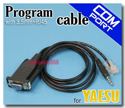 6-010M Program Cable For Yaesu / Vertex ( With 3.5mm + RJ45)     • $34