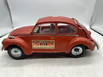 1970's VW Red Volkswagen Beetle Bug Jim Beam Whiskey Decanter • $74.95