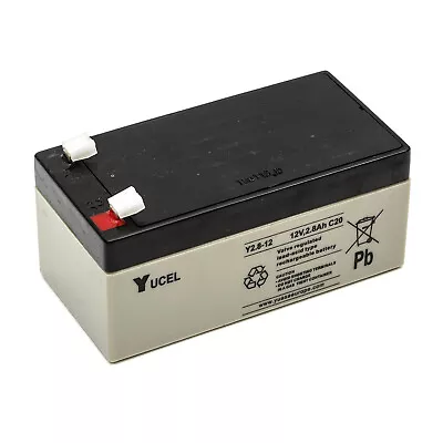 Yucel Yuasa Y2.8-12 Sealed Lead Acid Battery 12v 2.8ah Emergency Lighting Light • £18.49