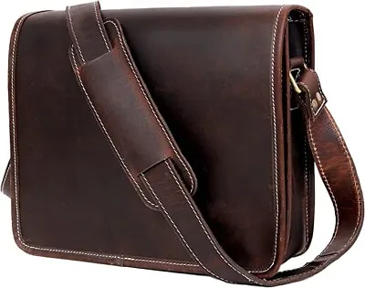 IPad Tablet Mens Genuine Leather Small Case Satchel Shoulder Passport Man Bag • $74.95