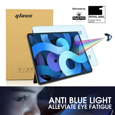 Anti Blue Light Tempered Glass Screen Protector Ipad 7/8/9 Mini Air Pro 11/12.9 • £5.99