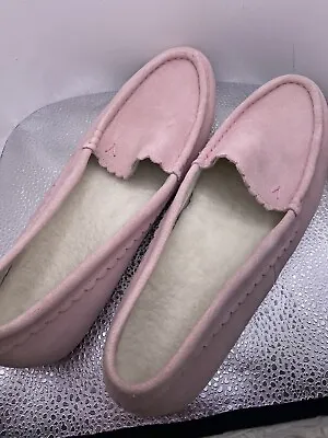 Vionic Slipper Moccasin MCKENZIE Pink Suede Slip On Loafers Women’s Size 10 • £53.03