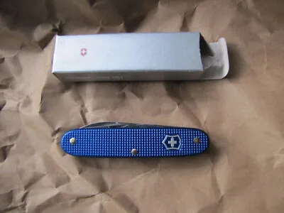 Victorinox Swissbianco Blue Alox Soldier Swiss Army Knife • $185