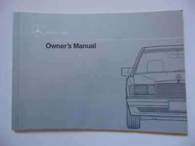 Original 1989 Mercedes Benz 190D 2.5 Owners Manual - 201 Chassis • $20