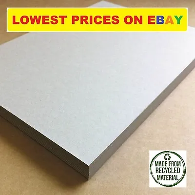 Greyboard A2 A3 A4 A5 A6 Grey Backing Board Thick 1mm Cardboard Frame Mount Card • £1.89