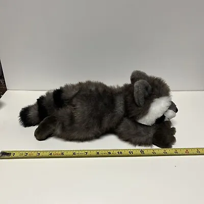 Purr-fection By MJC Raccoon Stuffed Animal Realistic Plush Laying 16  • $7