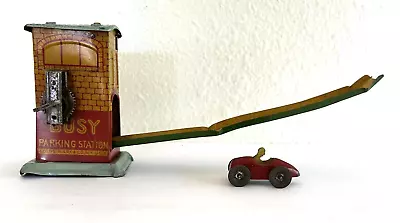 Vintage 1932 Marx Busy Parking Station Tin Toy With 1 Car Incomplete • $84.99