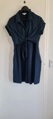 $30 • Buy Ripe Maternity Colette Tie Up Front Dress - Size M - Royal Blue