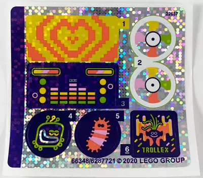 LEGO STICKER SHEET ONLY TECHNO REEF DANCE PARTY 41250 From Set New 42150stk01 • $4.99