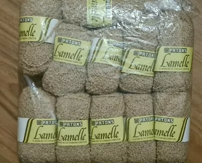 Patons Lamelle Beige 8 Ply Wool 50gram X 11 Balls Stand Condition. • $35