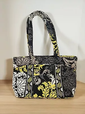 Vera Bradley  Baroque   Shoulder Purse Bag Tote Green Black Gray White • $16.95