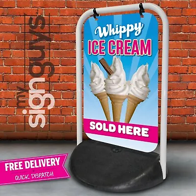 Whippy 99 Ice Cream A Board Pavement Sign Aboard Cafe Catering Ices Swinger 2  • £105.99