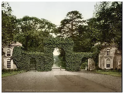 Scotland Ayr Irvine Entrance Gates Eglinton Castle Vintage Photochrome P • $105.49