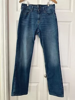 HOLLISTER MENS 32x34 ATHLETIC STRAIGHT JEANS - EXCELLENT Condition • $10