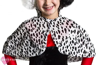 £6.99 • Buy Childs Velour Dalmatian Print Cape Book Week Fancy Dress Movie Character Costume