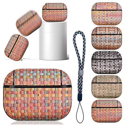 $6.83 • Buy For Apple AirPods Pro 1st 2nd 3rd Gen Braid Leather Case Shockproof Hard Cover