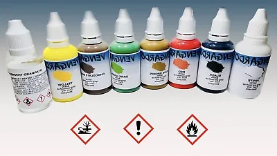 Touch Up/Airbrush Paints /Pigment/Vengardo Aerosol Set/ Ral/Satin/Car/Wood/spray • £29.80