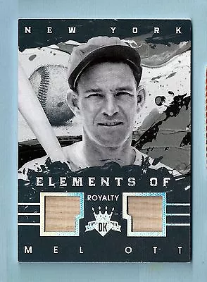 Mel Ott 2015 Diamond Kings Elements Of Royalty Game Used Bat /99 • $27.55