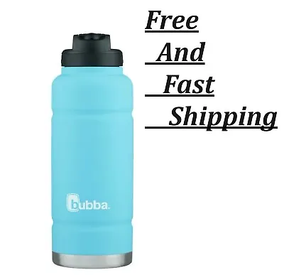 Bubba Stainless Steel Trailblazer Water Bottle With StrawRubberized Blue40 Oz. • $13.74