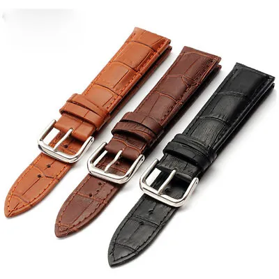 12 - 22 MM Watch Band Strap Genuine Leather Iwatch Alligator Crocodile Wrist ♛ • $4.51