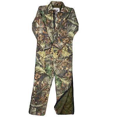 £49.67 • Buy Vtg Walls Advantage Timber Camo Quilt Insulated Jumpsuit Coverall 18 Husky Youth