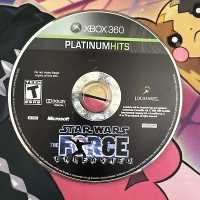 Star Wars The Force Unleashed Xbox 360 Game **Disc Only** • $6