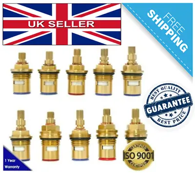 Replacement Tap Cartridge Pair Valve Ceramic Disc Quarter Turn 20 Teeth • £7.39