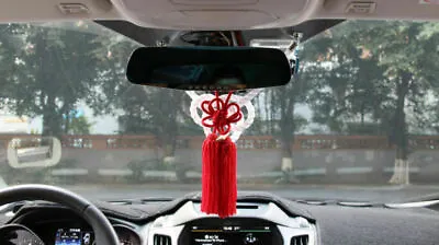 A Set New VIP Car Charm JDM Fusa Red Kiku JP Knot & White Kin Tsuna Rope • $27.99