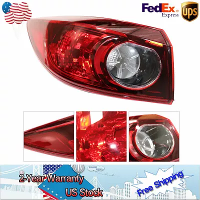 Tail Light Rear Outer Tail Lamp Driver Side For Mazda 3 2014 2015 2016 2017 2018 • $46.55