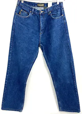 Mens Timberland Straight Leg Medium Blue Jeans W34 L30 • £9.99