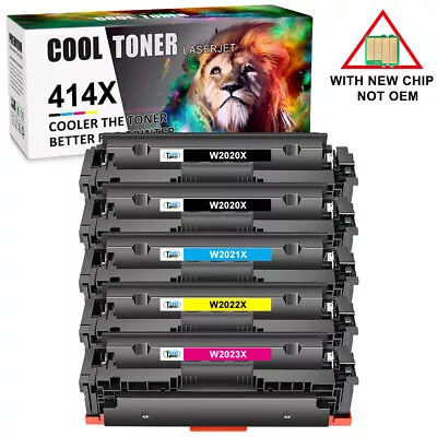 WITH CHIP W2020A W2020X Toner For HP 414A 414X Laserjet M454 M479fdw M479fdw Lot • $59.89