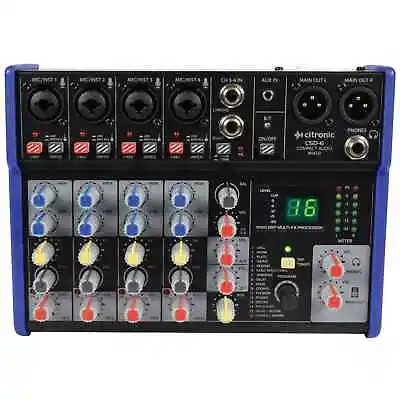 Citronic CSD-6 Compact Mixing Desk With Bluetooth & DSP Effects • £96