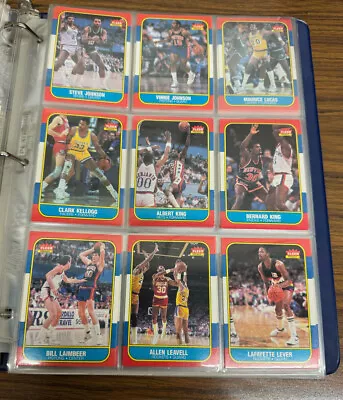 1986-87 Fleer Basketball Near Complete Set 126/132 EX/MT-NM • $825