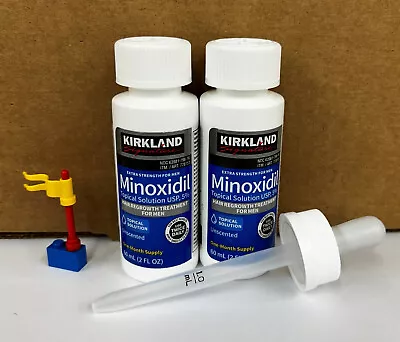 2 Months Kirkland Minoxidil 5% Mens Extra Strength Hair Loss Regrowth Solution • $13.59