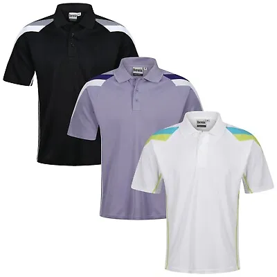 £5.99 • Buy Mens Polo Shirts Short Sleeve Regular Fit Pique Work Casual Plain Breathable Top