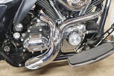 2 Into 1 Chrome Ground Pounder Exhaust Pipe Harley Touring Bagger 2007^ FLH Glid • $299.95