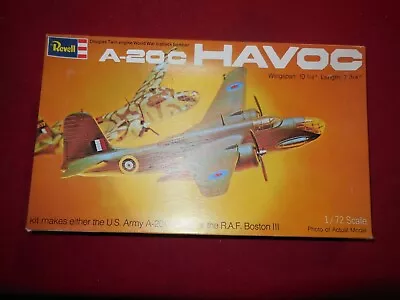 Vintage 1973 Issue Revell Douglas Wall A-20C Havoc Attack Bomber Model Kit 1/72 • $28