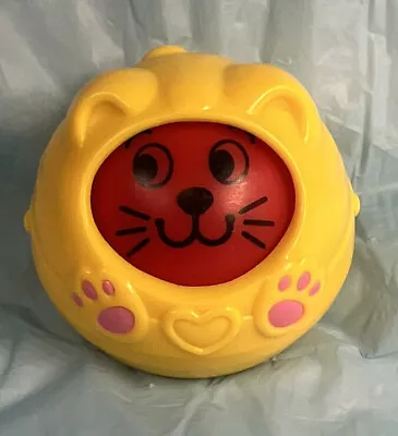 Vintage 1996 Fisher Price Roll A Rounds Yellow Cat Complete Your Collection! • $4.50