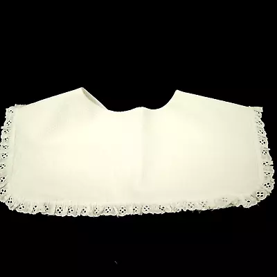 Vintage Detachable White Cotton Collar For A Child Or Large Doll / Bear Handmade • $12.95
