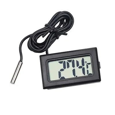 Mini LCD Car Digital Thermometer Hygrometer Temperature Sensor Meter Gauge Black • $2.75