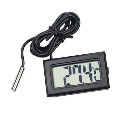 Mini Temperature Sensor LCD Car Digital Thermometer Hygrometer Meter Gauge Black • $4.23
