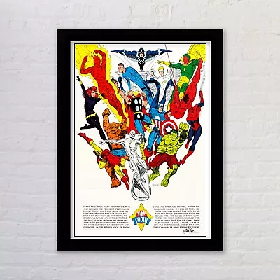 Marvel FOOM Club Vintage Comic Reproduction Poster Print Available Framed • £3.73