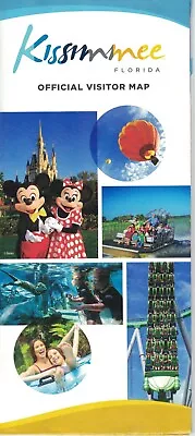 Kissimmee FL Florida Official Visitor Map Foldout Brochure Mickey & Minnie Mouse • $1.99