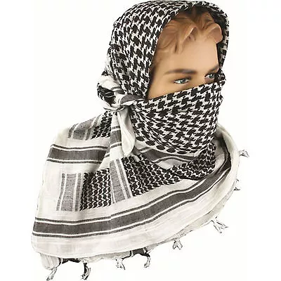 Military Army Shemagh Tactical Desert Keffiyeh Scarf 100% Cotton Scarves Roman  • $10.99