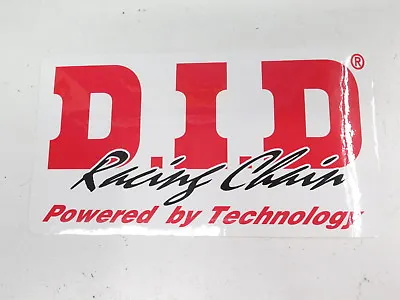 D.I.D. Racing Chain Sticker 10.5 X 5.75  (DID Decal MX Motocross Sponsor) • $10