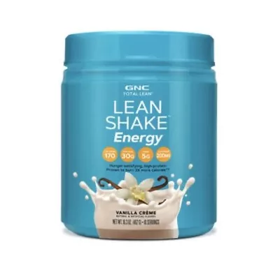 GNC Total Lean Shake Energy Vanilla Creme Powder 16.3 Oz 10 Servings  06/10/2024 • $26.98