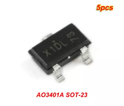 5pcs SMD AO3401A SOT-23 P-channel -30V/-4A MOSFET Field Effect Transistor • $2.01